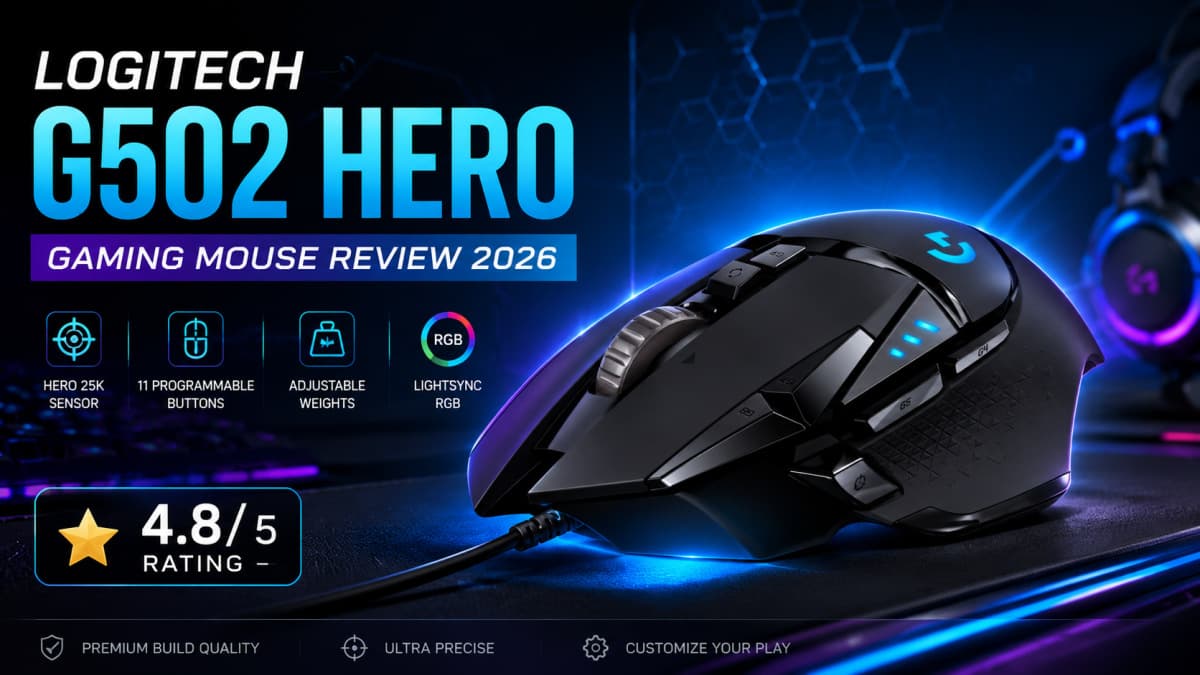 Logitech G502 HERO Gaming Mouse Review 2026: Is It Worth Buying?