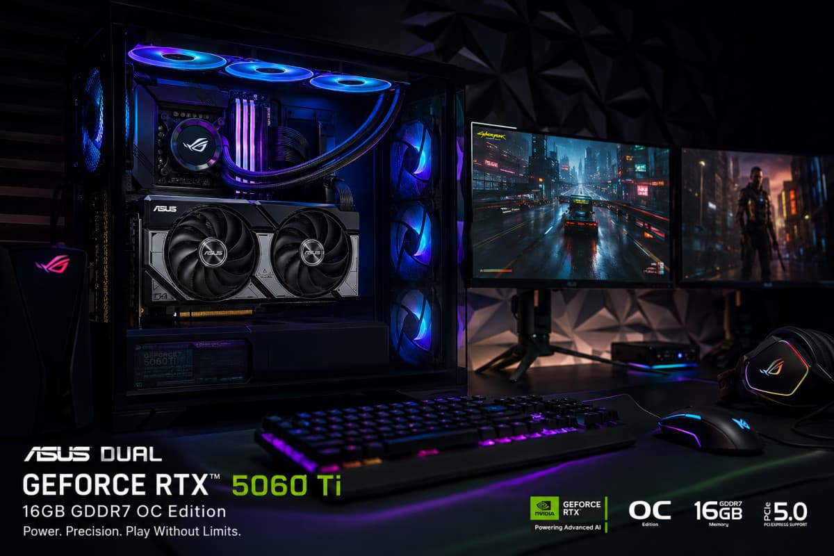 ASUS Dual RTX 5060 Ti 16GB Review 2026: Best DLSS 4 GPU?
